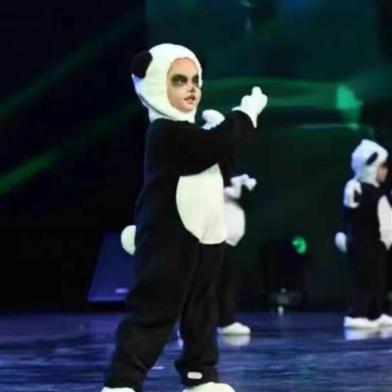 六一动物表演大熊猫舞蹈演出服小熊猫卡通装扮造型舞台话剧表演服