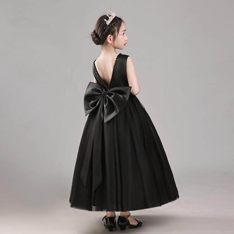 女童礼服公主裙高端黑色长裙儿童婚纱蓬蓬连衣裙主持钢琴演出服夏,童装/婴儿装/亲子装,儿童礼服,淘宝优惠券,粉丝福利购,淘宝优惠卷