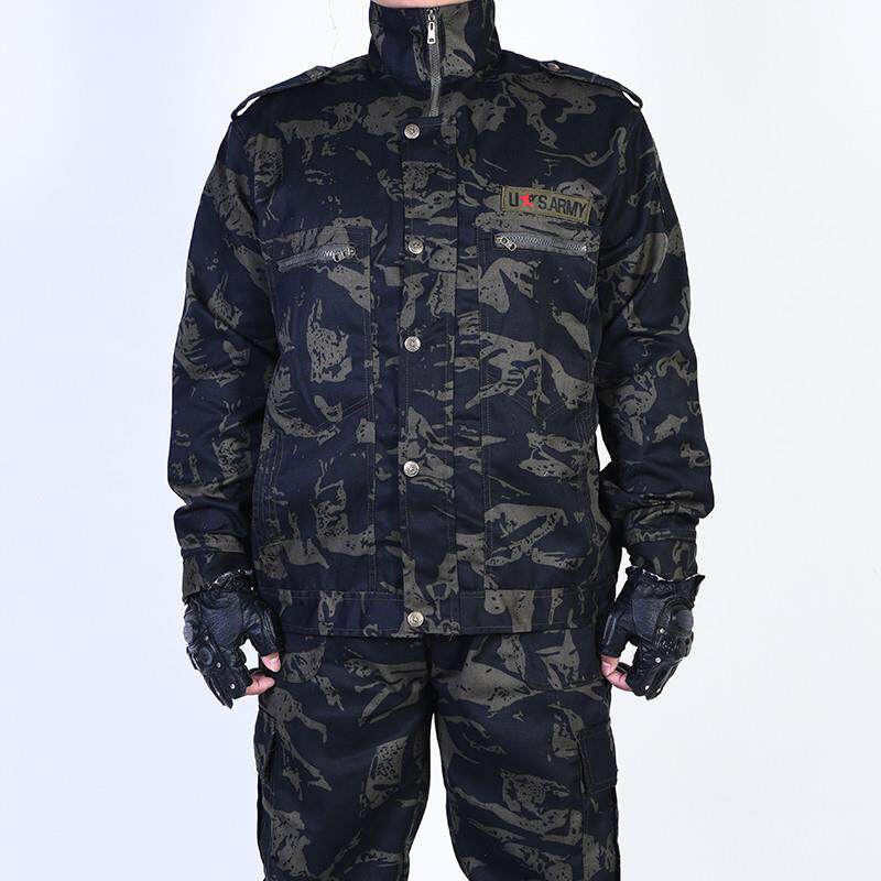 迷彩服套装男工作服春秋加厚劳保服耐磨耐脏建筑工地工人干活衣服