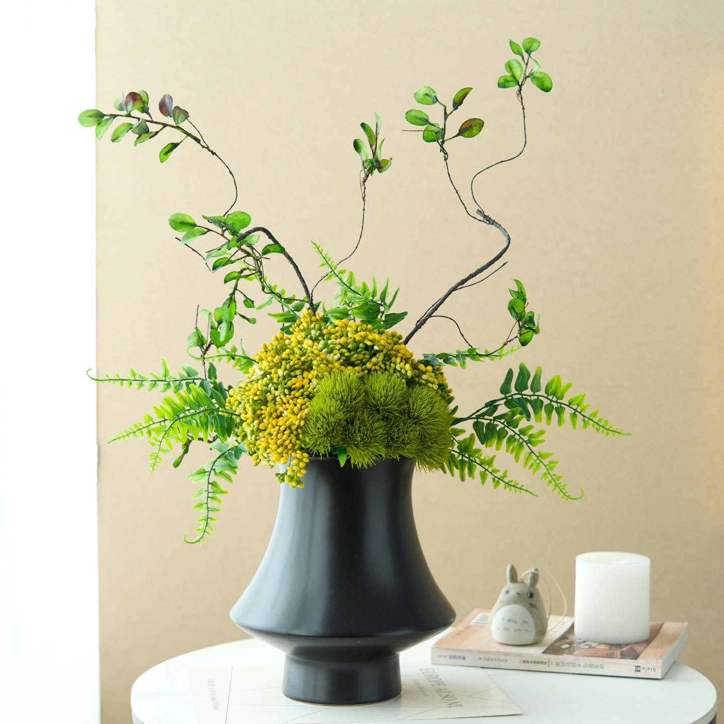 新中式仿真花假绿植装饰摆件盆栽