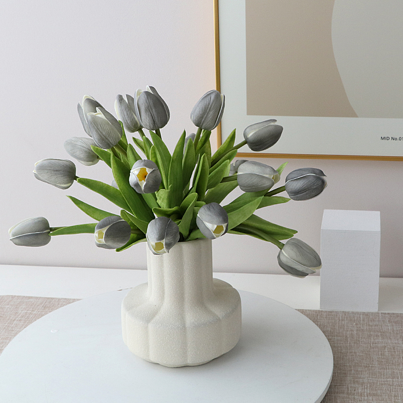 美式假花仿真手感郁金香客厅