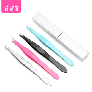 J2眉夹B2Bpn081 夹假睫毛工具脸部眉毛修眉夹斜口男拔毛用钳便携