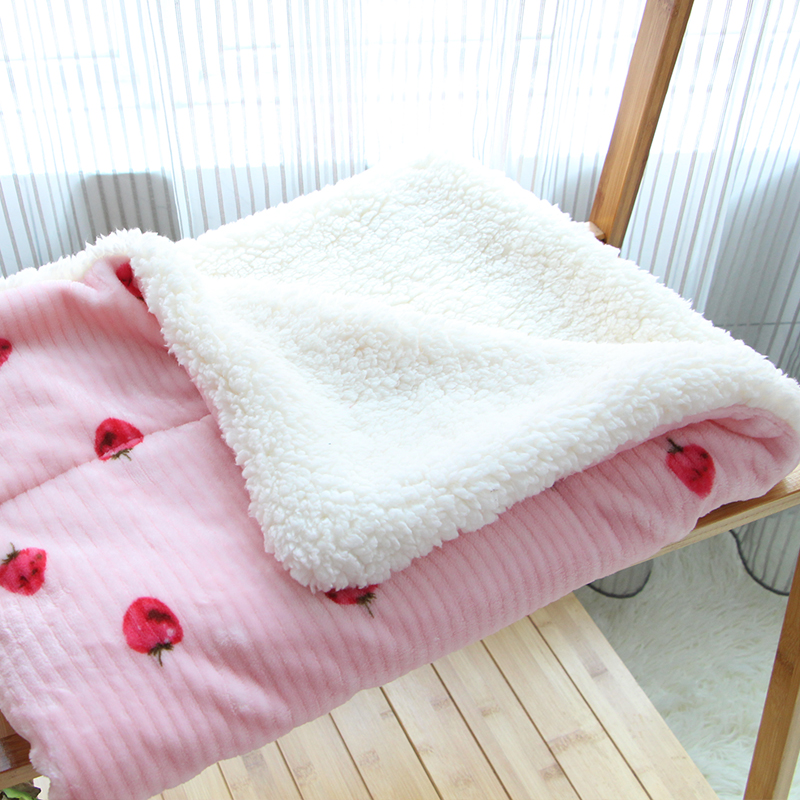 双层加厚宠物毛毯狗狗毯子狗用冬天狗狗被子冬天狗窝垫子猫咪毯子