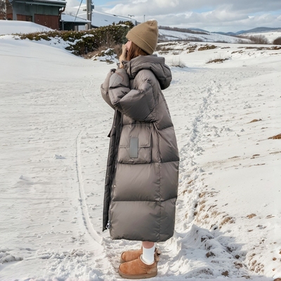 高级感90白鸭绒羽绒服女冬季长款