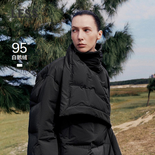 【商场同款】LESS2025年冬新款休闲简约白鹅绒羽绒服2PAC17780