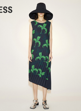 【精工系列】【度假系列】LESS夏季海百合印花连衣裙2N5G12740