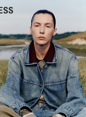 【商场同款】LESS2025年冬新款直筒翻领宽松长袖夹克2PA616070