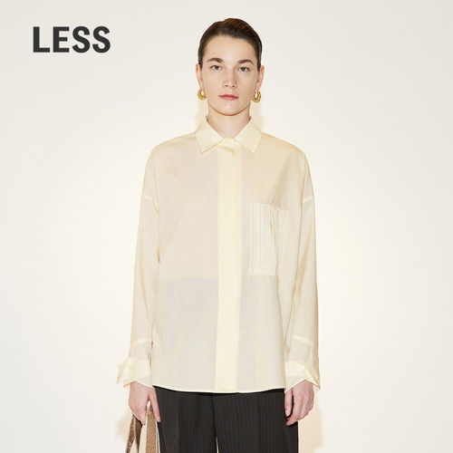 LESS精工系列春秋刺绣衬衫