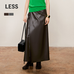 半身裙H型围裹式 LESS秋长款 气质腰裙2O7D10600 精工系列