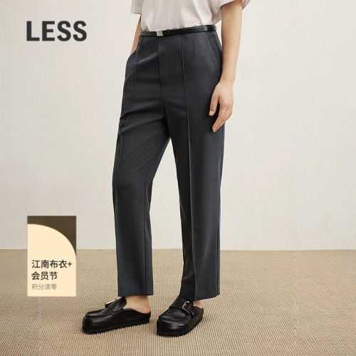 【商场同款】LESS2025年秋新款休闲通勤直筒牛仔九分裤2P8E15990