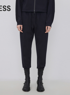 【0压系列】LESS春秋裤子女休闲简约锥形黑色铅笔裤2N9E13170