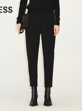 LESS锥形西装裤女高腰显瘦小脚烟管直筒休闲裤子2M9E11300