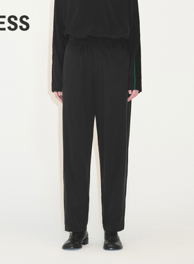 LESS简约裤子女复古垂坠高腰直筒休闲长裤2M7E11590