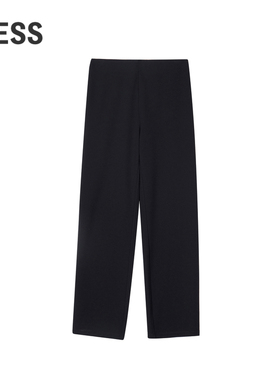 LESS秋直筒复古休闲利落设计感长裤时尚通勤风直筒裤女2O8E11590
