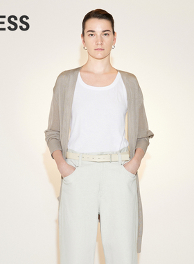 【迅系列】LESS夏季空调衫女长款休闲简约外搭针织开衫2N4312850