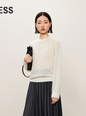 【迅系列】LESS秋简约通勤风针织衫时尚长袖套头毛衫女2O8310550