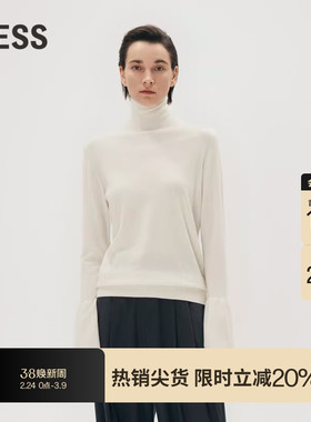【精工系列】LESS春季山羊绒针织衫女半高领内搭毛衫2N1313020