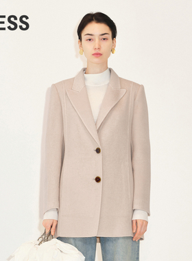 LESS冬时尚休闲宽松毛呢西服2M0711750