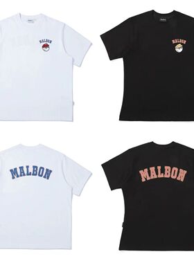 韩国原单MALBONGOLF马尔本速干短袖高尔夫服装男女薄款春夏T恤