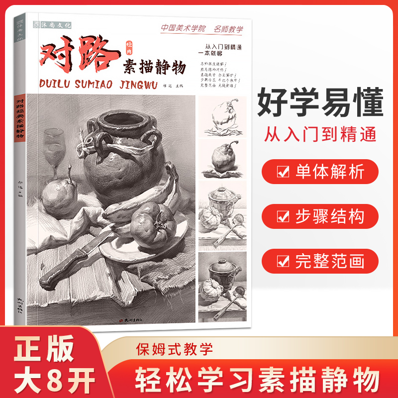 对路经典素描静物基础入门