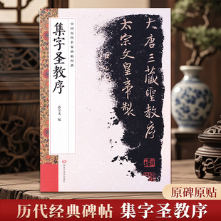 集字圣教序王羲之圣教序碑帖珍品临摹本临帖 行书毛笔字帖书法碑帖孙宝文编著 怀仁集王羲之圣教序中国历代名家碑帖经典
