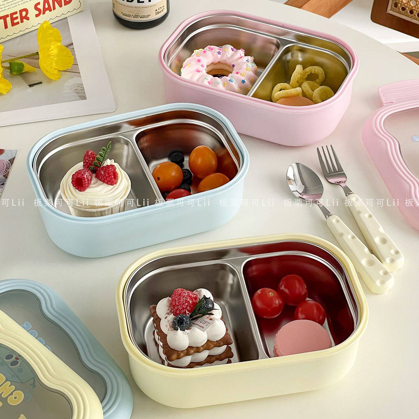 饭盒女高颜值上班族2026新款小学生专用初中生水果保温餐盒便当盒