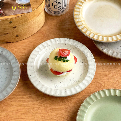 家用复古精致陶瓷早餐甜品盘