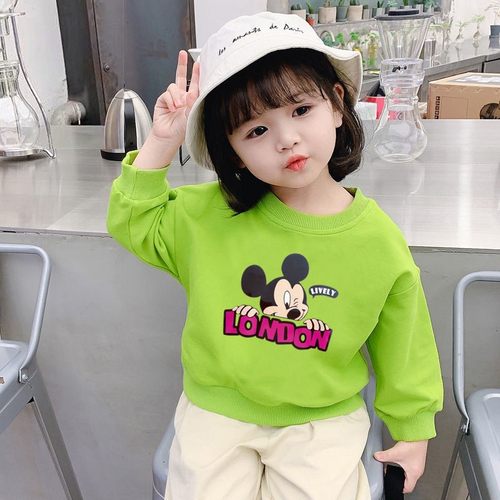 宝宝秋装上衣新款女童卫衣童装小孩子可爱百搭春秋衣服秋宽松衣服