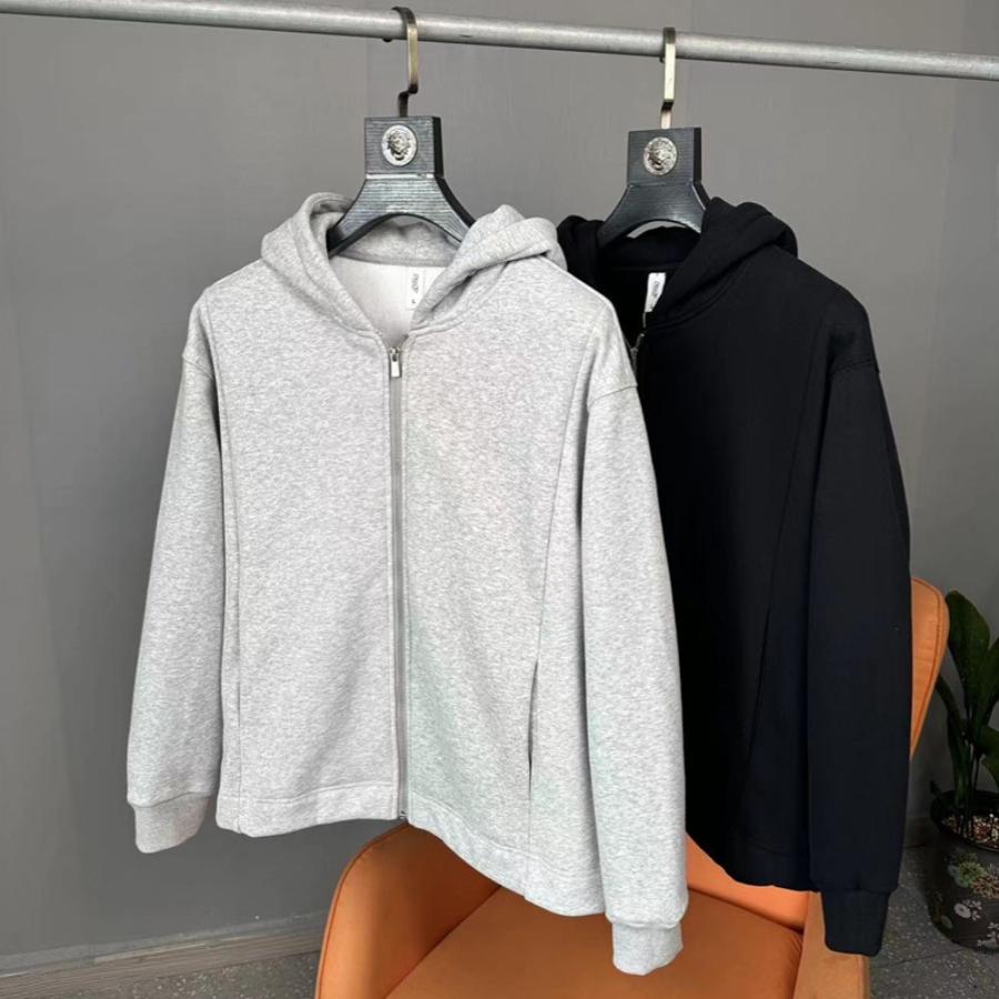 质感超好加绒保暖连帽夹克卫衣男