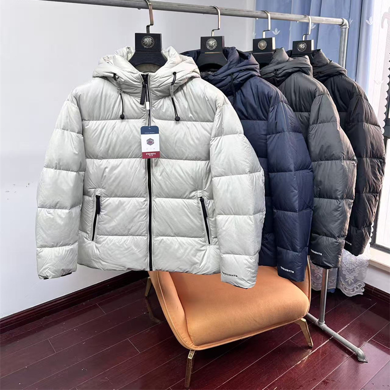 鹅绒填充！蓬松保暖防风防泼水热反射冬季男士户外防寒连帽羽绒服