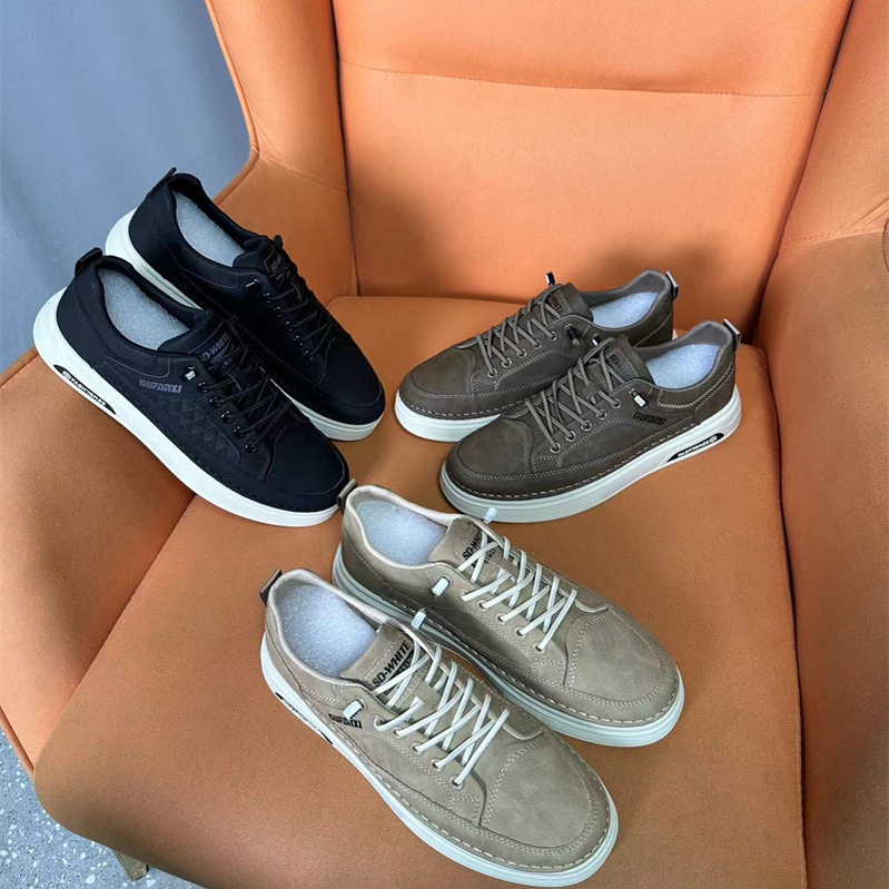 防滑耐磨平底休闲板鞋懒人鞋潮男