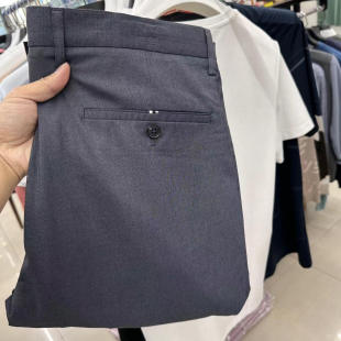 断码 透气高端商务直筒休闲裤 清 薄款 男 桑蚕丝柔软顺滑夏季 柜398