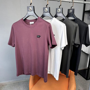 液氨水柔棉 小熊刺绣全棉圆领短袖 凉感舒适 男士 T恤潮 夏季 柜398