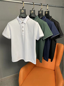 Polo衫 柜598 易打理抗菌有弹力翻领T恤 男士 短袖 莫代尔冰蚕丝 夏季
