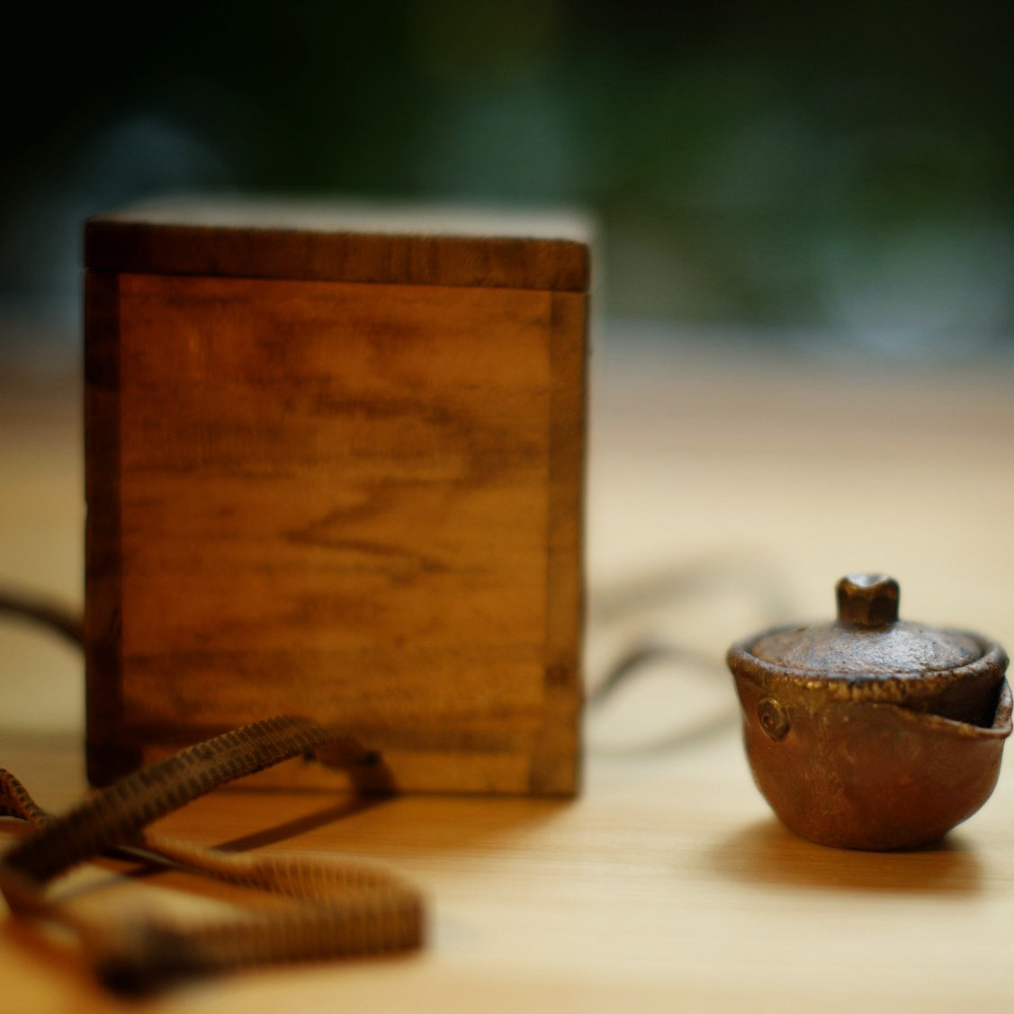 陶仙作品：迷你备前宝瓶 胡麻备前烧小众手工日本茶具配件陶瓷