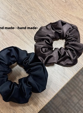 Raffia韩系素圈百搭日常发圈简约慵懒大肠圈丸子头发绳扎头发头饰