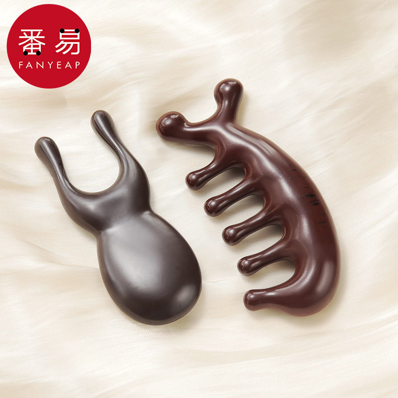 按摩器/头部D1zdq001-青蛙按摩梳头部梳子刮鼻家用刮脖子按压头