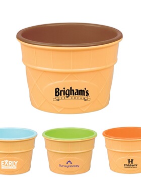 冰淇淋碗雪糕冰碗 创意带勺子水晶泥史莱姆DIY搅拌碗6个/套348g