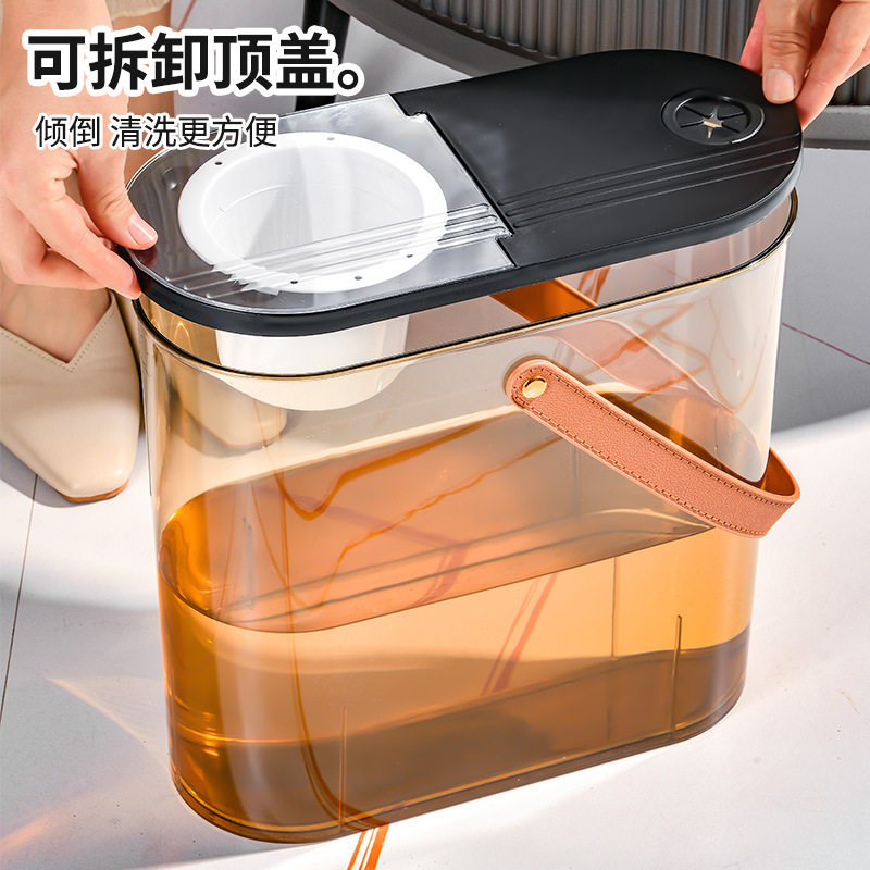 办公室茶渣废水桶椭圆手