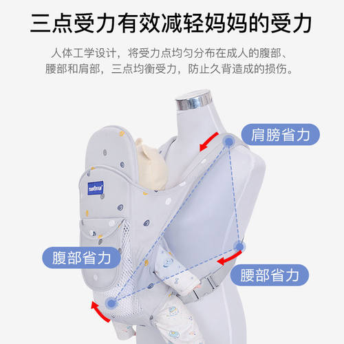 婴儿背带传统老式简易宝宝前抱后背背带婴儿背巾肇庆天而