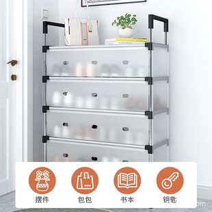 柜收纳鞋 简易家用多层鞋 架宿舍卧室衣架塑料阳台收纳盒落地门口大