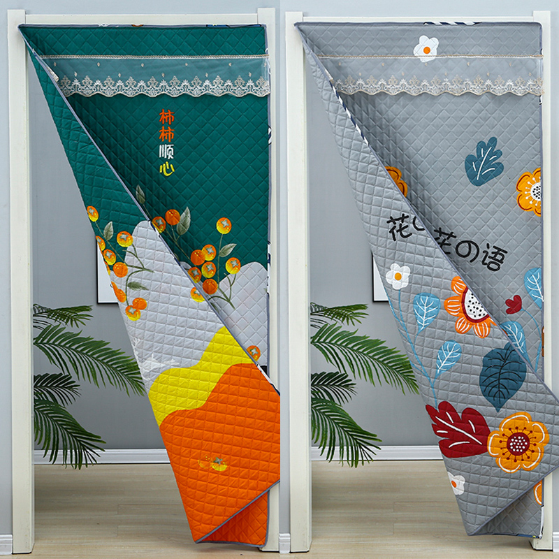 冬季加厚客厅空调保暖防寒棉门帘