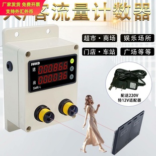 红外线自动感应门店客流量计数器统计人数人员进出数显人流量记数