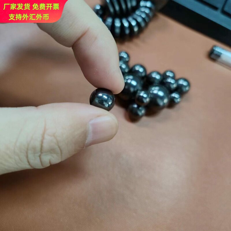 解压玩具魔方铁氧体D8/10/12/18/20/30磁珠把玩磁球黑色抛光磁铁