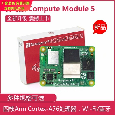 新品树莓派CM5计算模块 原装核心板Computer Module 5 IO官方套件