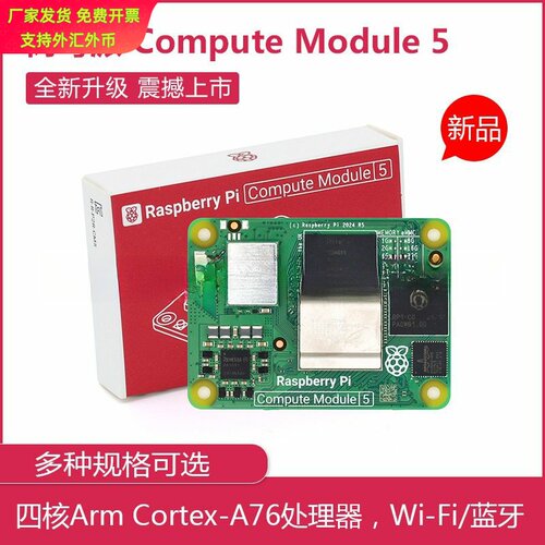 新品树莓派CM5计算模块 原装核心板Computer Module 5 IO官方套件