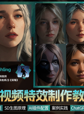 AI视频特效教程StableDiffusion插件nuke影视制作教学视频课程