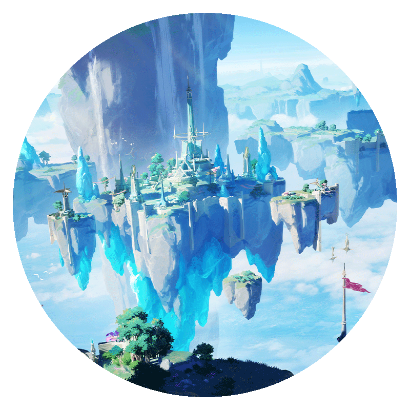 翼狐Blender/ps教程三辅二空岛之都二次元日式全流程教学视频课程