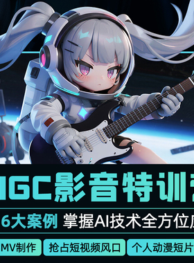 【热招中】翼狐商业广告短剧音乐MV番剧量产全方位AIGC影音特训营