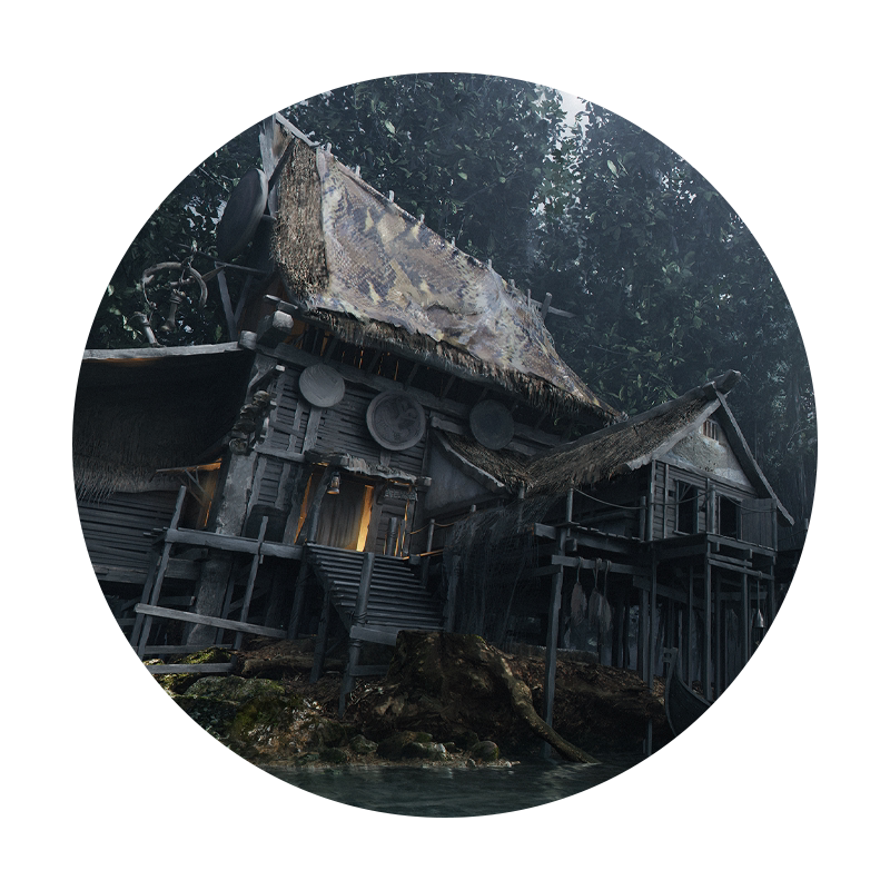 Blender/ps教程三辅二影视级场景概念设计女巫艾莉莎的家视频课程